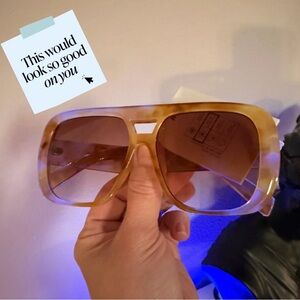 H&M AVIATOR STYLE OVERSIZED SUNGLASSES